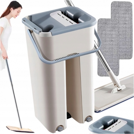 Wiadro-i-mop-plaski-Pronett-MOP-DWUKOMOROWY-33-cm-13109530986