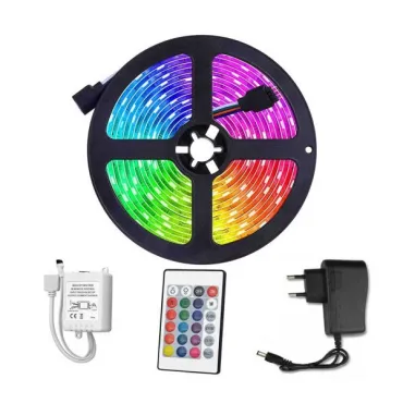 Самозалепваща RGB LED Лента 5 метра с дистанционно - RGB LED Strip