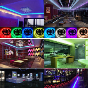 Самозалепваща RGB LED Лента 5 метра с дистанционно - RGB LED Strip