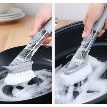 Четка за миене на съдове с дозатор - Cleaner Pro