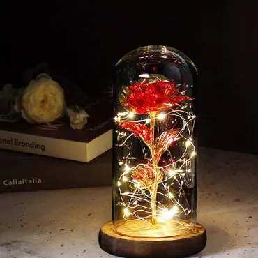 Светеща вечна роза в стъкленица - EternalRose