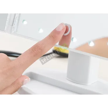 Сгъваемо огледало с LED светлини