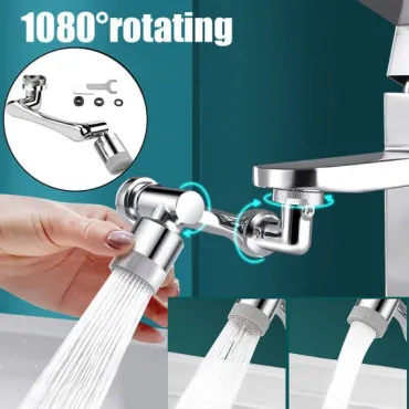 Подвижен метален накрайник за чешма с 360 градуса - Faucet head