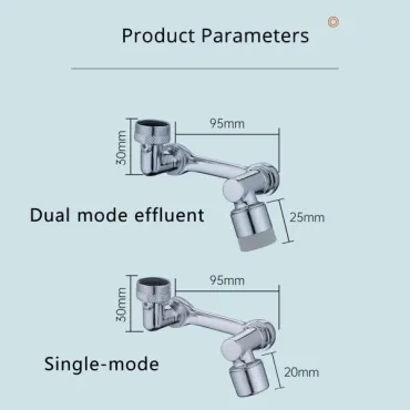 Подвижен метален накрайник за чешма с 360 градуса - Faucet head