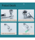 Подвижен метален накрайник за чешма с 360 градуса - Faucet head