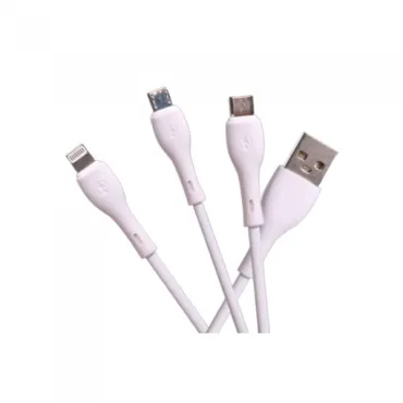 Кабел за бързо зареждане за телефон KLGO Premium Quality: Type C, IOS, MicroUSB - FastCable