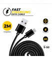 USB кабел за зареждане и прехвърляне на данни IOS 2м - ChargingCable S50