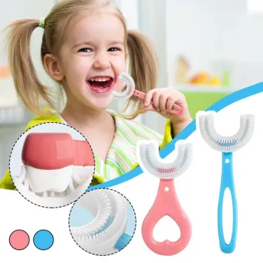 U образна силиконова четка за зъби за деца - Children toothbrush