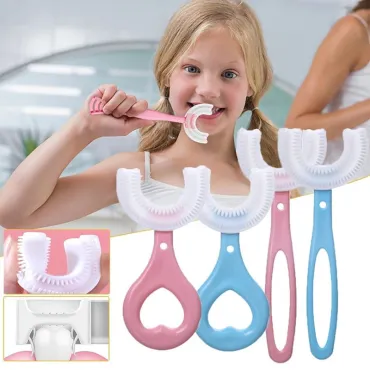 U образна силиконова четка за зъби за деца - Children toothbrush