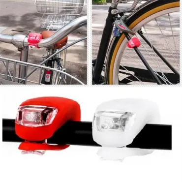 LED светлини за велосипед, Комплект фар и стоп 2бр. - BicycleKit