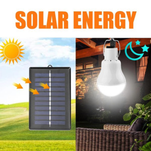 LED лампа с подвижен соларен панел - CampingLamp