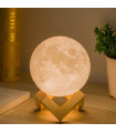 LED лампа луна с дистанционно управление - 3d Moon Lamp