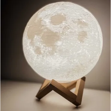 LED лампа луна с дистанционно управление - 3d Moon Lamp