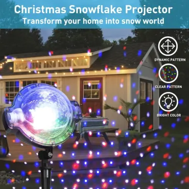 LED лазерен прожектор Снеговалеж - ChristmasSnowfall