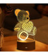 3D LED нощна лампа в три варианта Мече, Сърце и Китара - 3DLamp