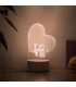 3D LED нощна лампа в три варианта Мече, Сърце и Китара - 3DLamp