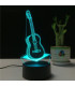 3D LED нощна лампа в три варианта Мече, Сърце и Китара - 3DLamp