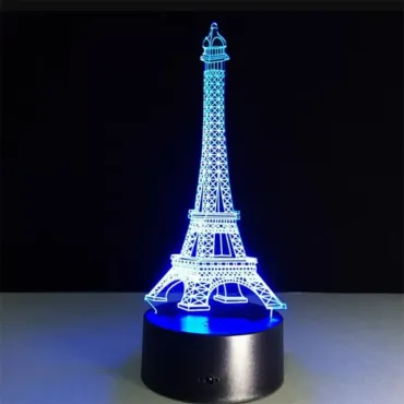 3D LED нощна лампа в три варианта Мече, Сърце и Китара - 3DLamp
