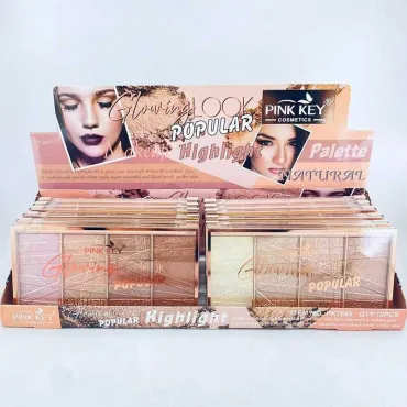 Хайлайтър за лице, палитра от 4 невероятни цвята - FaceHighlighter