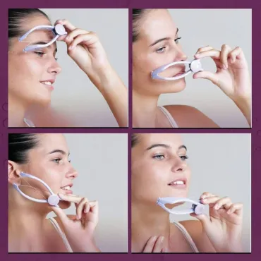 Уред за премахване на косми по лице, епилация с конец - ThreadHome