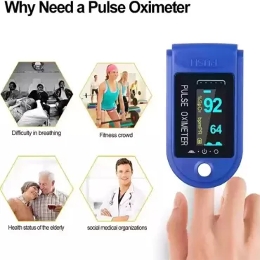 Оксиметър, уред за измерване на сърдечен пулс и кислород - PulseOximeter