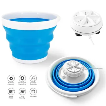 Ултразвукова сгъваема мини пералня - Мini washing machine