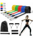 Тренировъчни ластици за спорт и фитнес, Комплект от 11 части - TrainingЕlastics