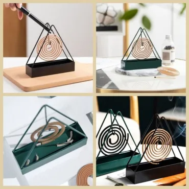 Метална стойка за спирали против комари, държач за антикомарни спирали - Mosquito Coil Holder