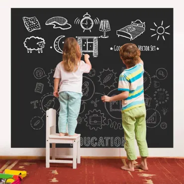 Стикер черна дъска за рисуване с тебeшири 45 х 200см. - BlackboardSticker