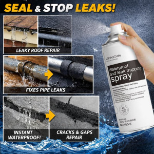 Спрей за хидроизолация и ремонт на течове, водоустойчив уплътнител - LeakRepairSpray
