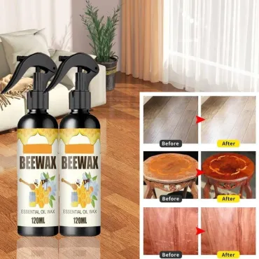 Спрей за полиране и почистване на дърво с пчелен восък - BeeOilWax