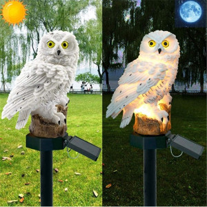 Соларна лампа за градина Сова - Сolar lamp Owl
