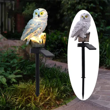Соларна лампа за градина Сова - Сolar lamp Owl
