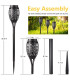 Соларен градински фенер - Solar Flame LED Light XF-6017