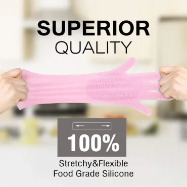 Силиконови домакински ръкавици за миене на чинии- Cleaning gloves
