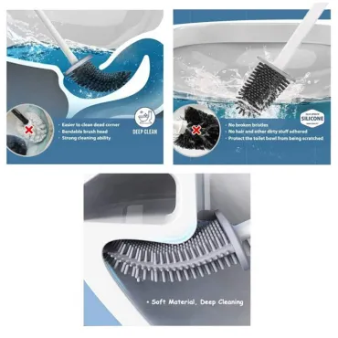 Силиконова четка за тоалетна с гъвкава глава - ToiletBrush