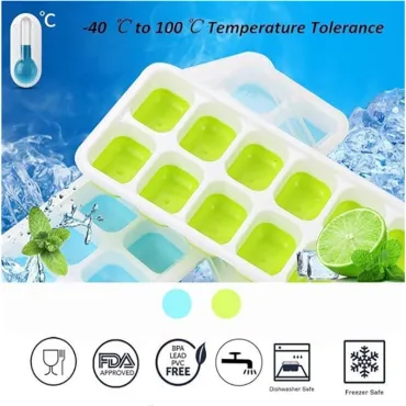 Силиконова форма за кубчета лед, устойчив на разливане капак - IceCubeTray