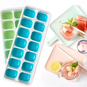 Силиконова форма за кубчета лед, устойчив на разливане капак - IceCubeTray