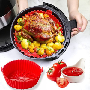 Силиконова подложка, тавичка за еър фрайър - SiliconePan Air fryer