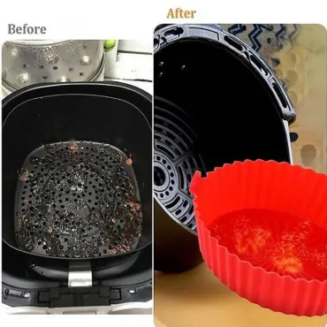 Силиконова подложка, тавичка за еър фрайър - SiliconePan Air fryer