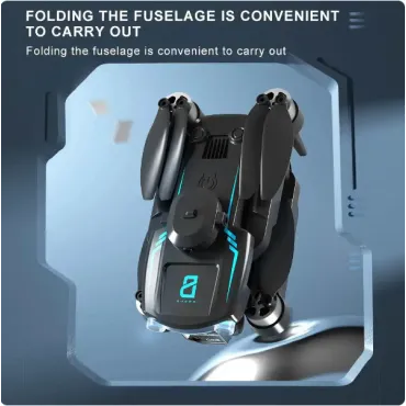 Сгъваем дрон с 2 видеокамери F169, RGB светодиодни светлини - Intelligentdrone