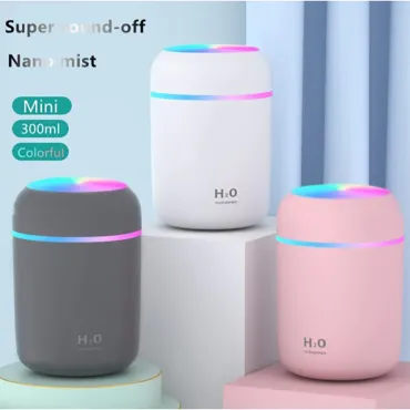Светещ мини овлажнител за въздух за дома и колата - Humidifier