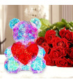 Светещо 3D Mече със сърце, нощна лампа - BearLove