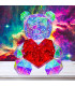 Светещо 3D Mече със сърце, нощна лампа - BearLove