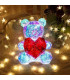 Светещо 3D Mече със сърце, нощна лампа - BearLove