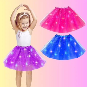 Светеща LED пола с ластик на талията - LEDSkirt