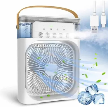 Преносим мини вентилатор 3 в 1, овлажнител и охладител - RoomHumidifier