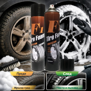 Почистваща и полираща пяна за гуми и джанти - TireRimShineFoam