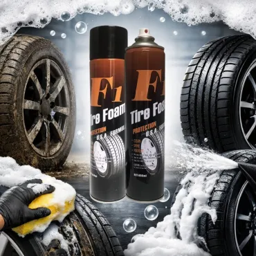 Почистваща и полираща пяна за гуми и джанти - TireRimShineFoam
