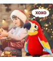 Плюшена играчка говорещ папагал - Macaw